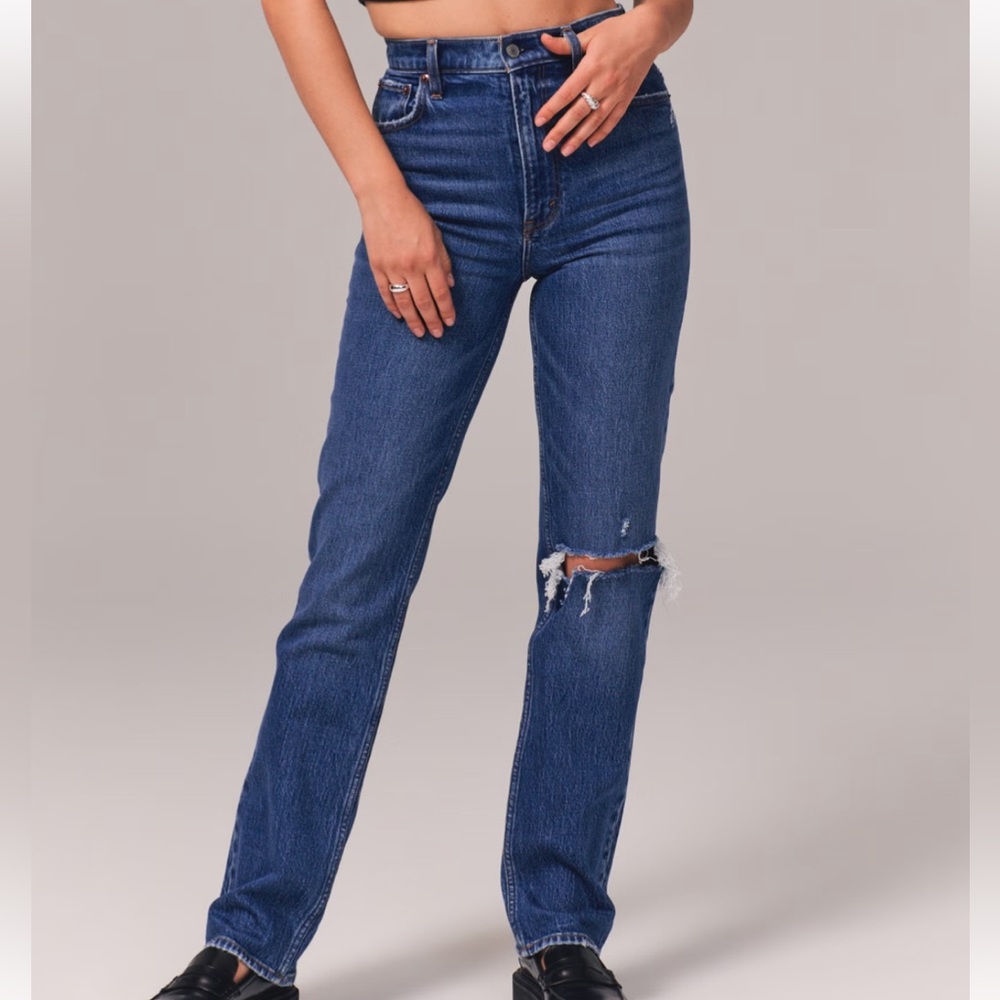 Abercrombie & Fitch 90s  Straight Jean High Rise